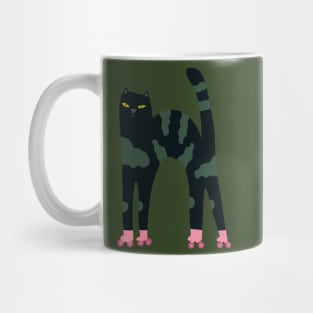 Cat with Roller Skates Mug